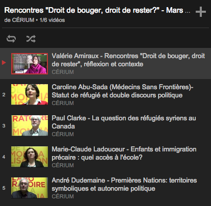 Vidéos Droit de bouger driot de rester