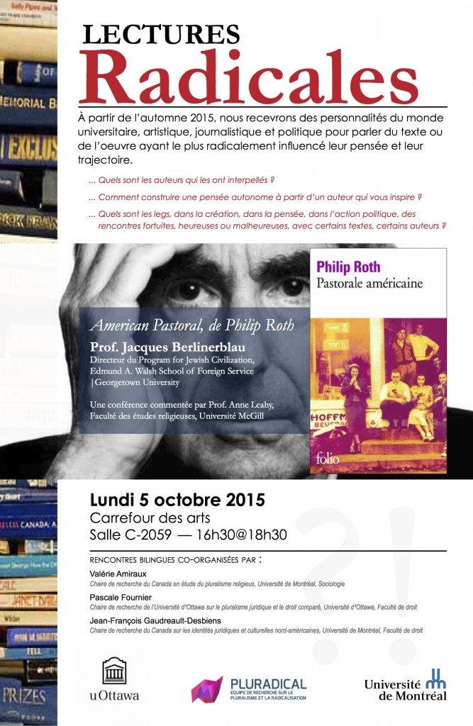 Affiche lectures radicales Berlinerblau